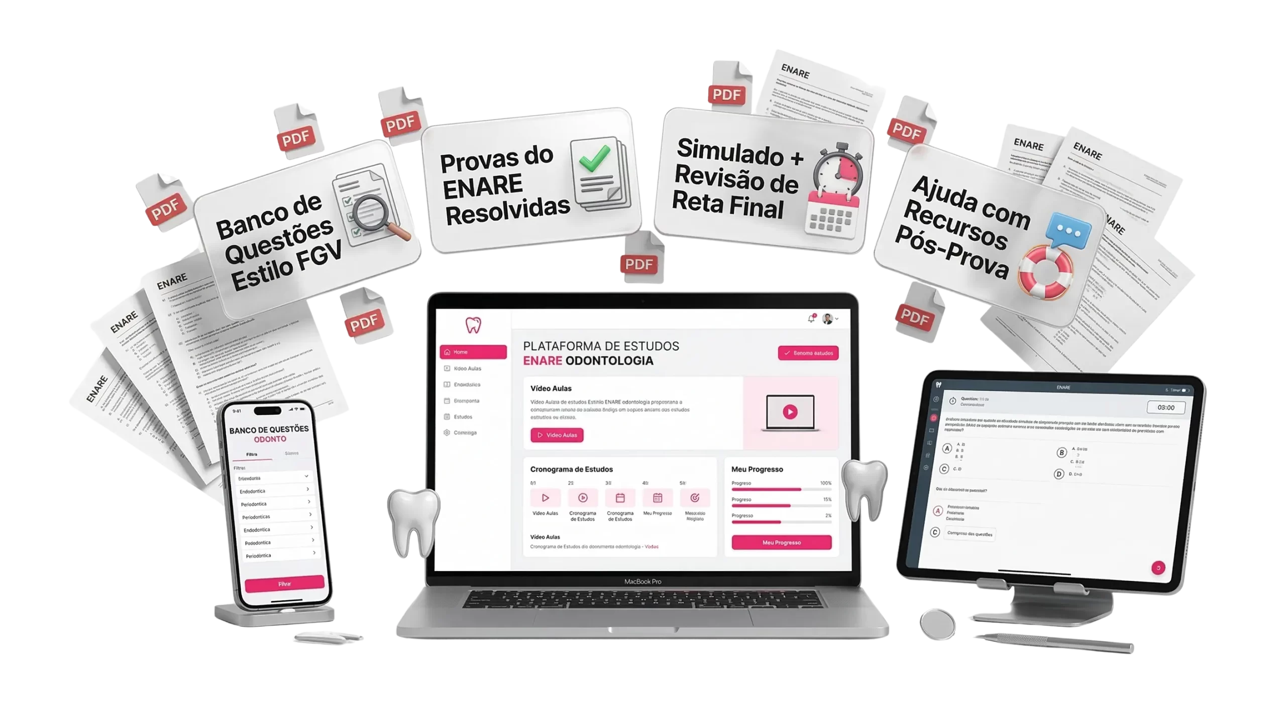 Mockup do Curso ENARE PRO